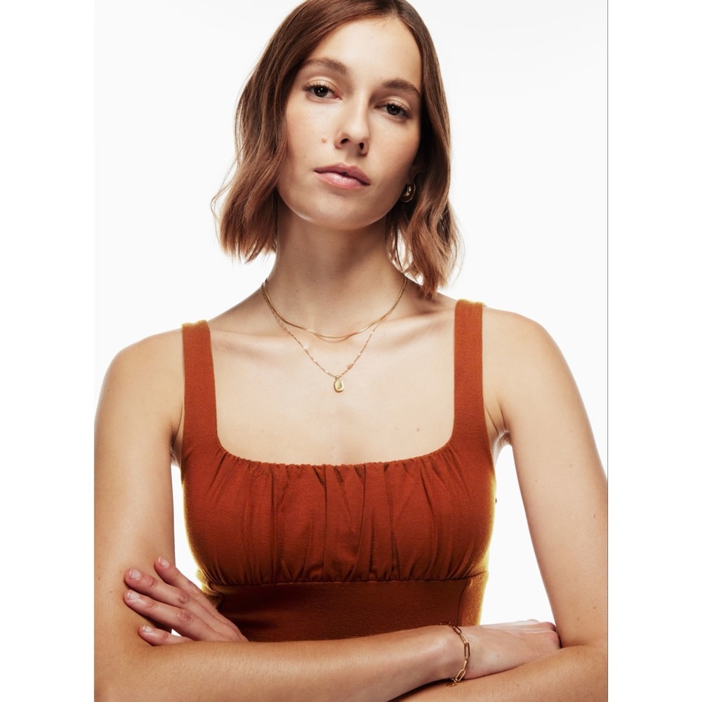 Wilfred Aritzia Free Orbit Dress Green - Picture 7 of 9